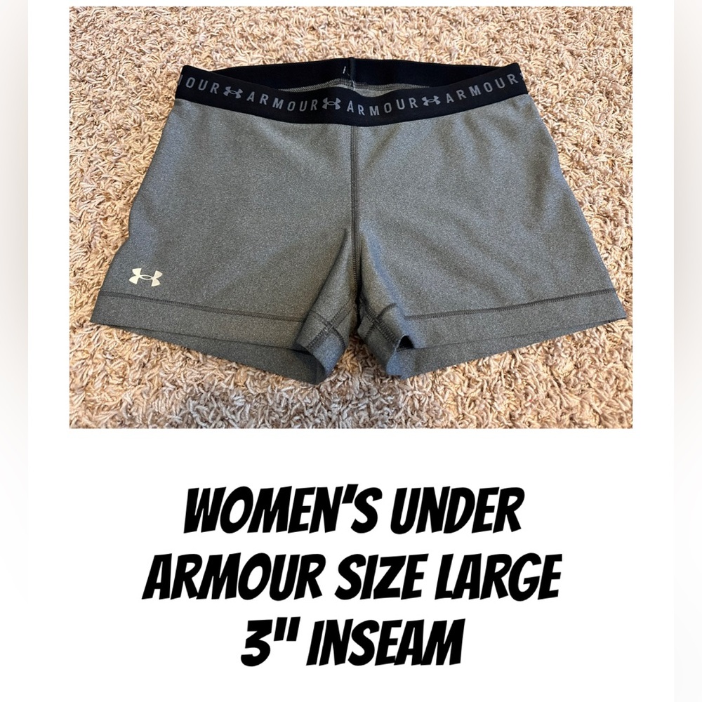 Under Armour Women's Athletic Gray Shorts 3” inseam size large